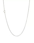 SIDEWAY PAVE INITIAAL | Aangepaste zijwaartse initiaal ketting