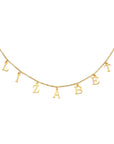 NAAM CHOKER | Gepersonaliseerde Naam Choker Ketting in Goud