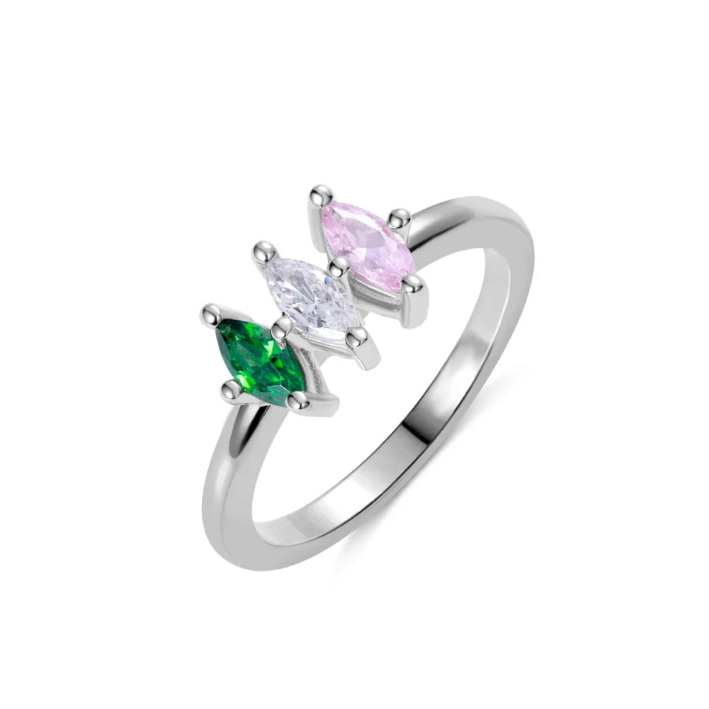 LILIAN | Custom-built Gemstone Family Ring