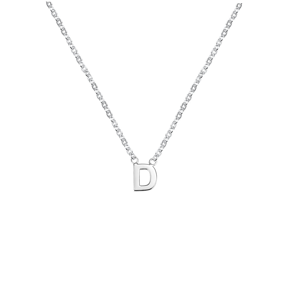 INITIAL NECKLACE | Initial letter sterling silver 925 necklace