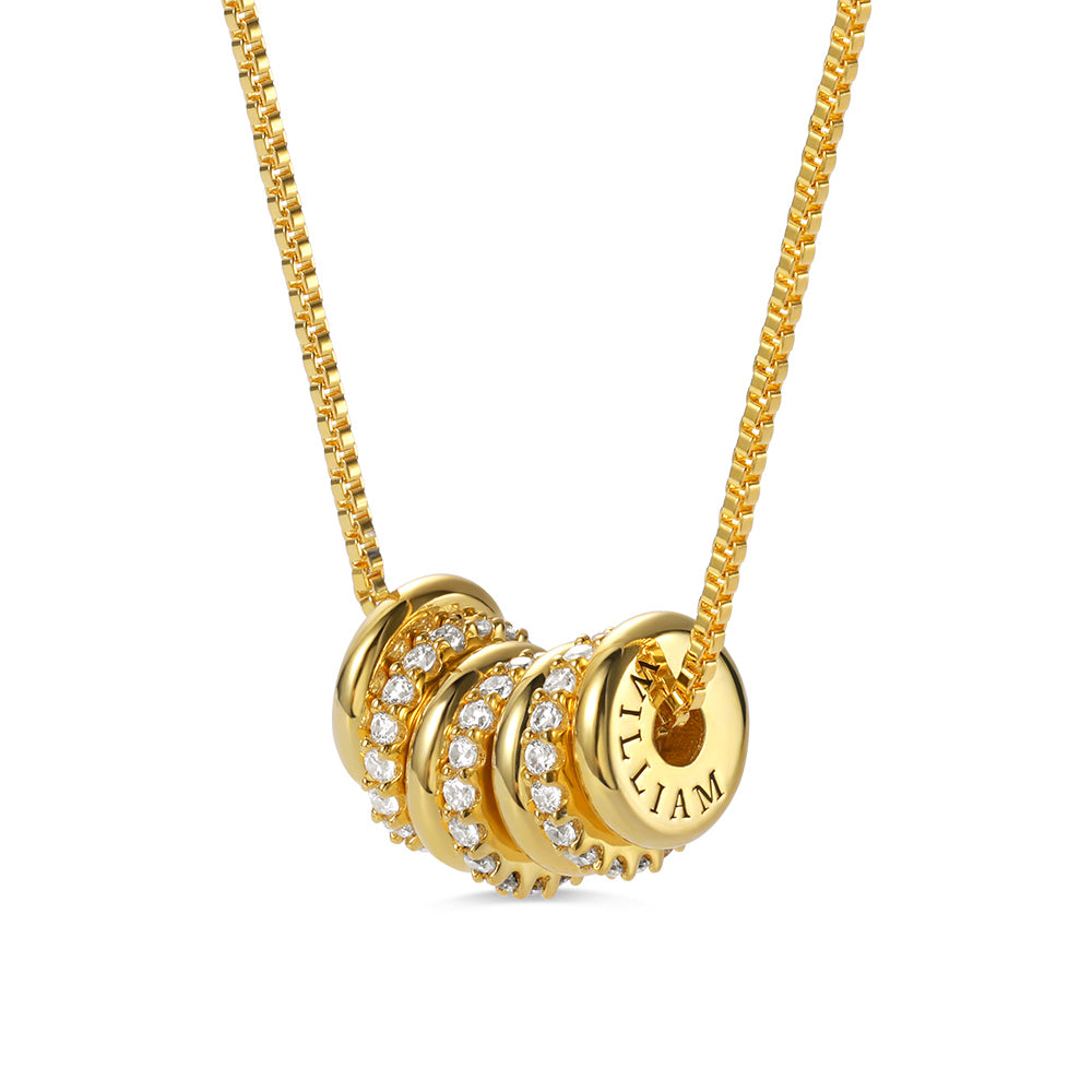 ARTYSIA | Personalized Name Family Beads Necklace for Mom