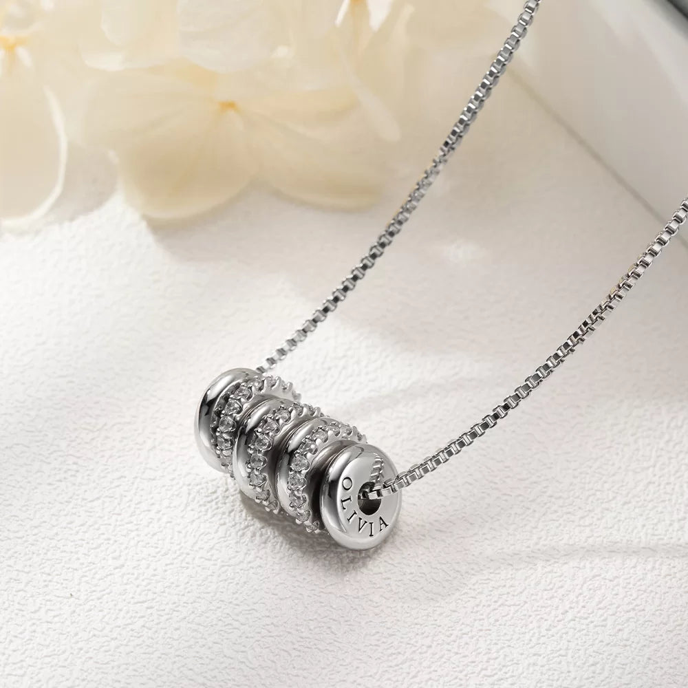 ARTYSIA | Personalized Name Family Beads Necklace for Mom
