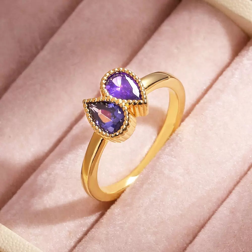 ARYEL | Personalized 1-5 Birthstones Ring