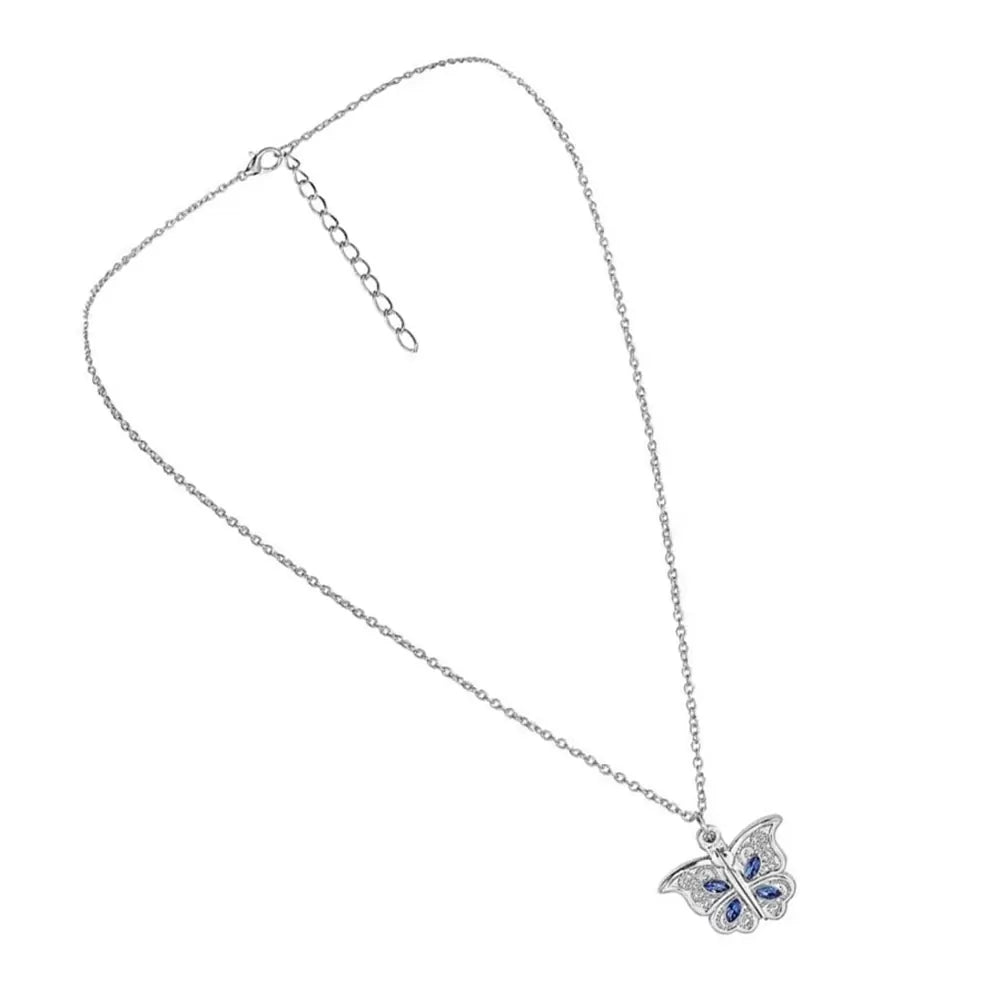 DAINTY BUTTERFLY &amp; PHOTO |Personalized Butterfly Locket Necklace with heart &amp; Photo