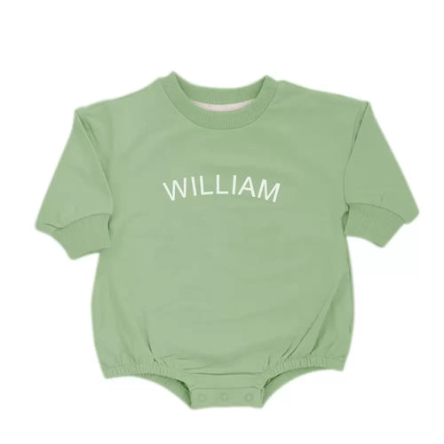 My Baby Name Sweatshirt Cotton Romper |  Personalised Sweatshirt for Infants with Custom Name, Gift for New Born/New Mother