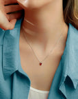 CELINE | Aangepaste 1-10 Verticale Geboortesteen Ketting