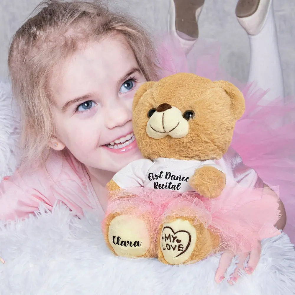 MIJN BALLERINA POP BEER | Aangepast Danseres Ballarina Shirt Tutu Pop Beer, Gepersonaliseerd Naam Meisje Aandenken