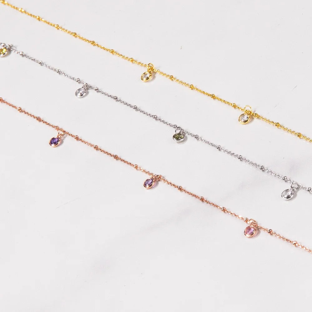 MARBELLA | Personalized 3-6 Birthstone Waist Chain Belly Necklace
