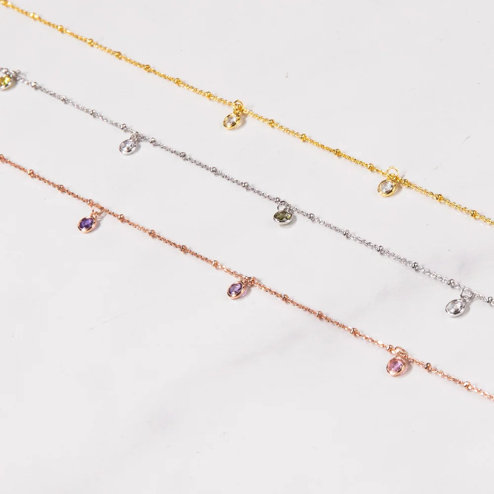 MARBELLA | Personalized 3-6 Birthstone Waist Chain Belly Necklace