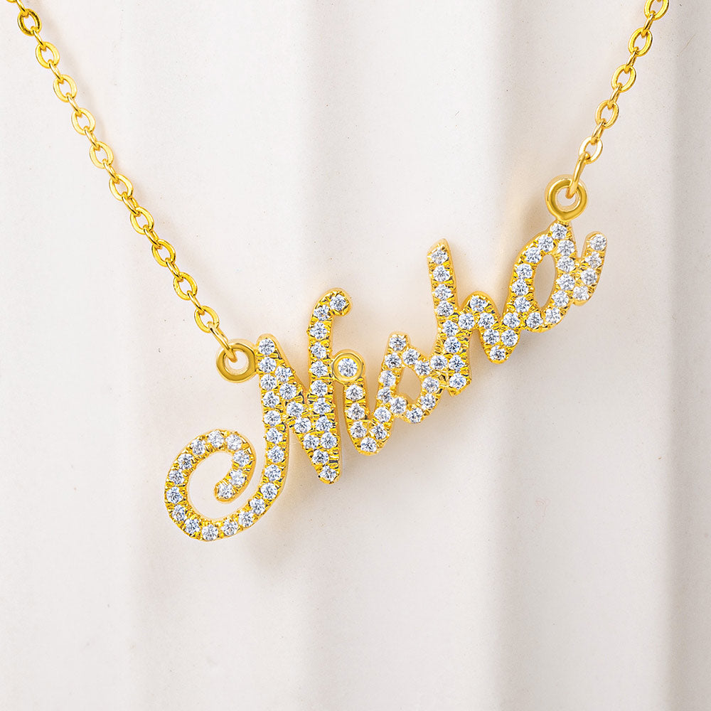 GLANZENDE CARRIE NAAM | Volledige geboortesteen Carrie naamketting