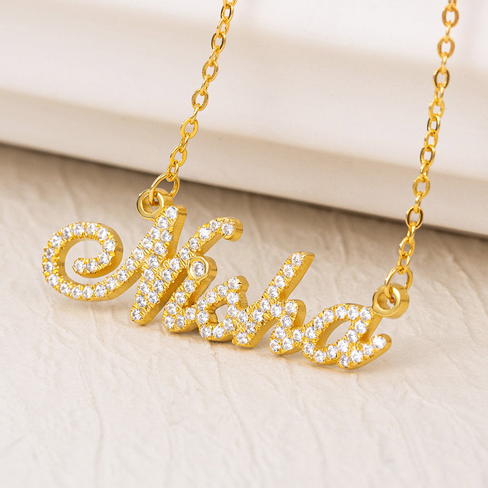 GLANZENDE CARRIE NAAM | Volledige geboortesteen Carrie naamketting