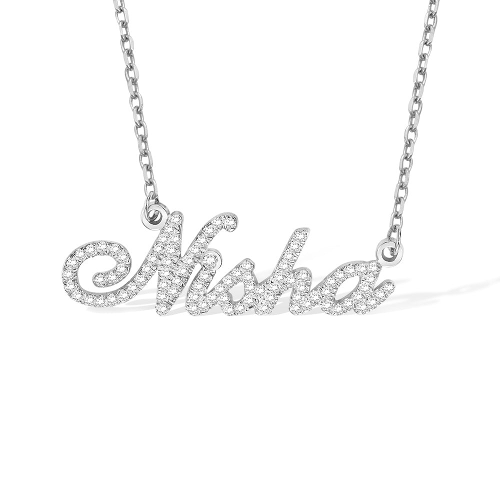 GLANZENDE CARRIE NAAM | Volledige geboortesteen Carrie naamketting