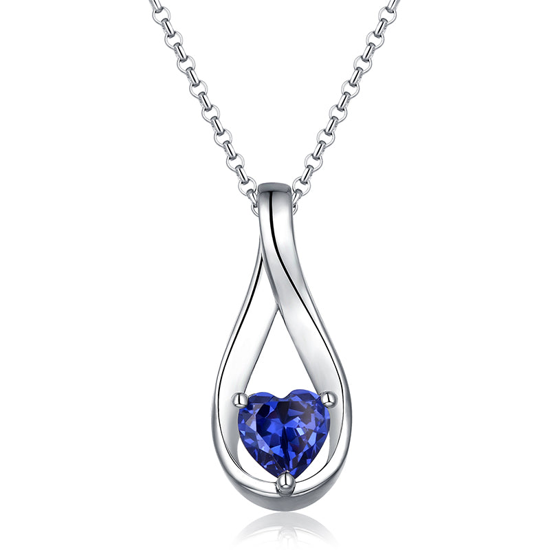 EINDIGE LIEFDE | Moederdag Cadeau Ideeën Aangepaste Mobius Hart Geboortesteen Ketting