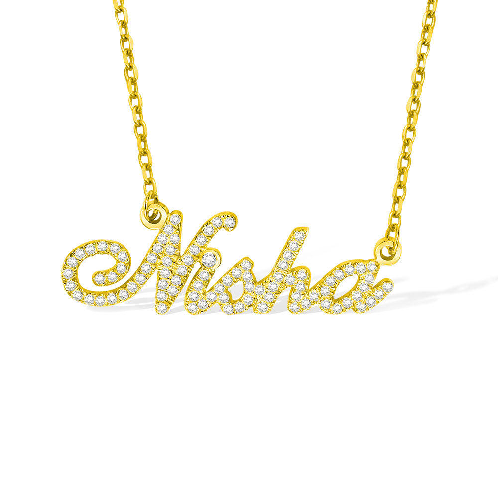 GLANZENDE CARRIE NAAM | Volledige geboortesteen Carrie naamketting