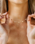 NAAM CHOKER | Gepersonaliseerde Naam Choker Ketting in Goud