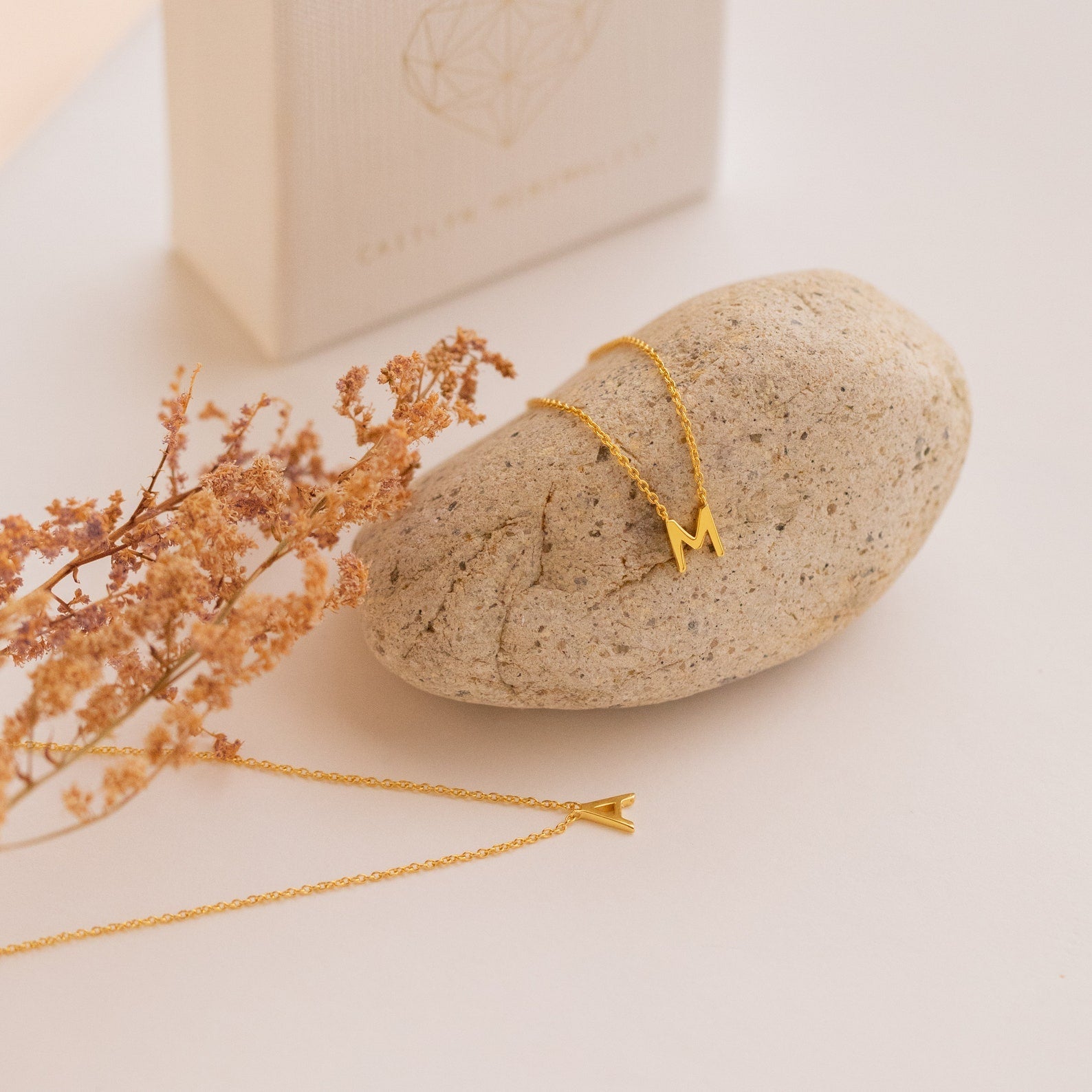 INITIAL NECKLACE | Initial letter sterling silver 925 necklace