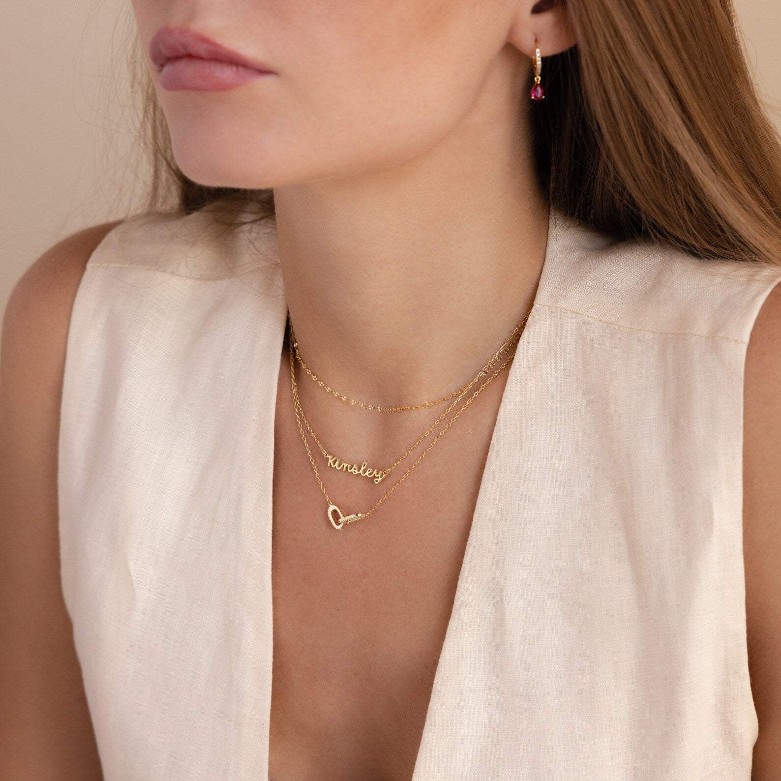 1-5 NAMES | Personalized Multiple Names Minimalist Necklace
