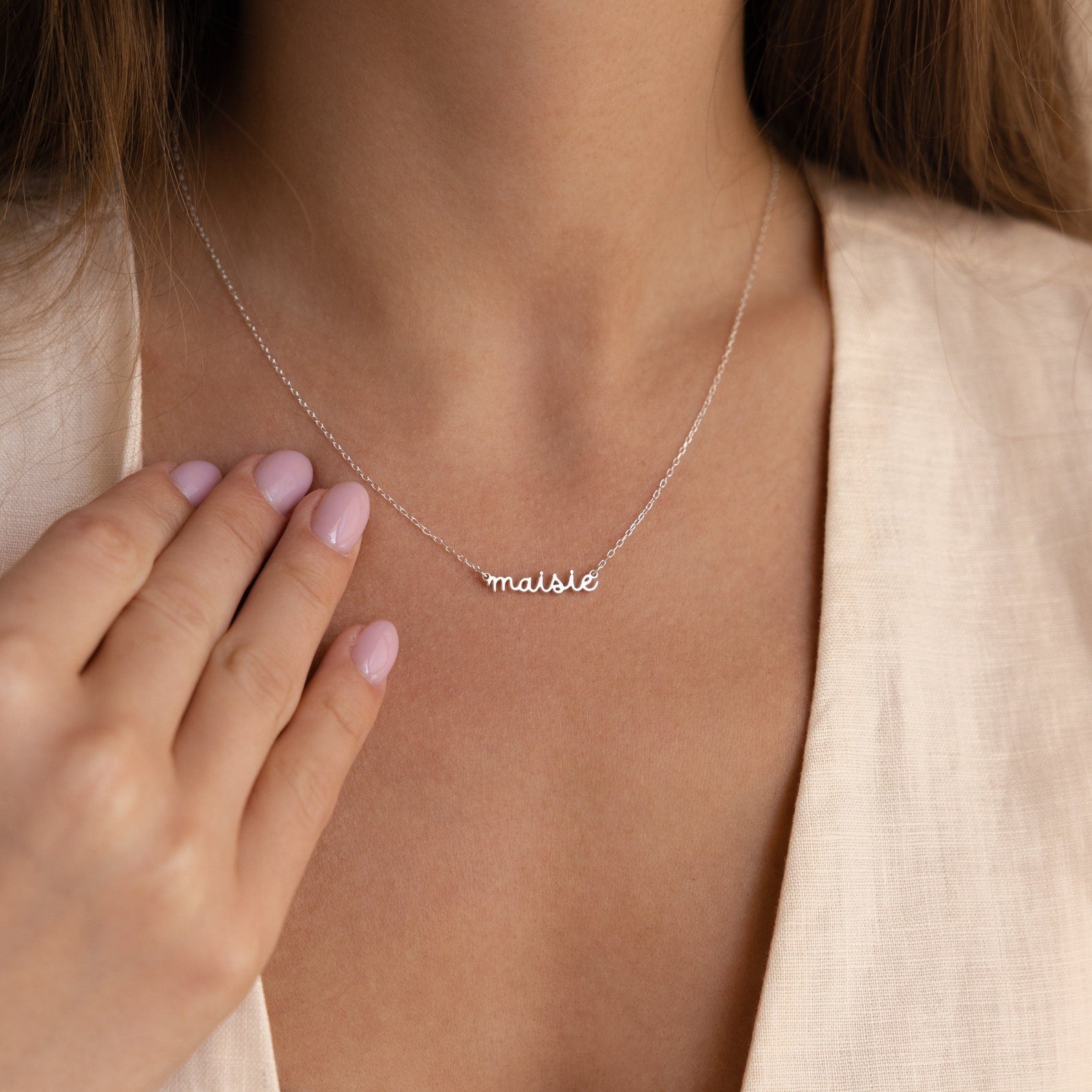 1-5 NAMES | Personalized Multiple Names Minimalist Necklace