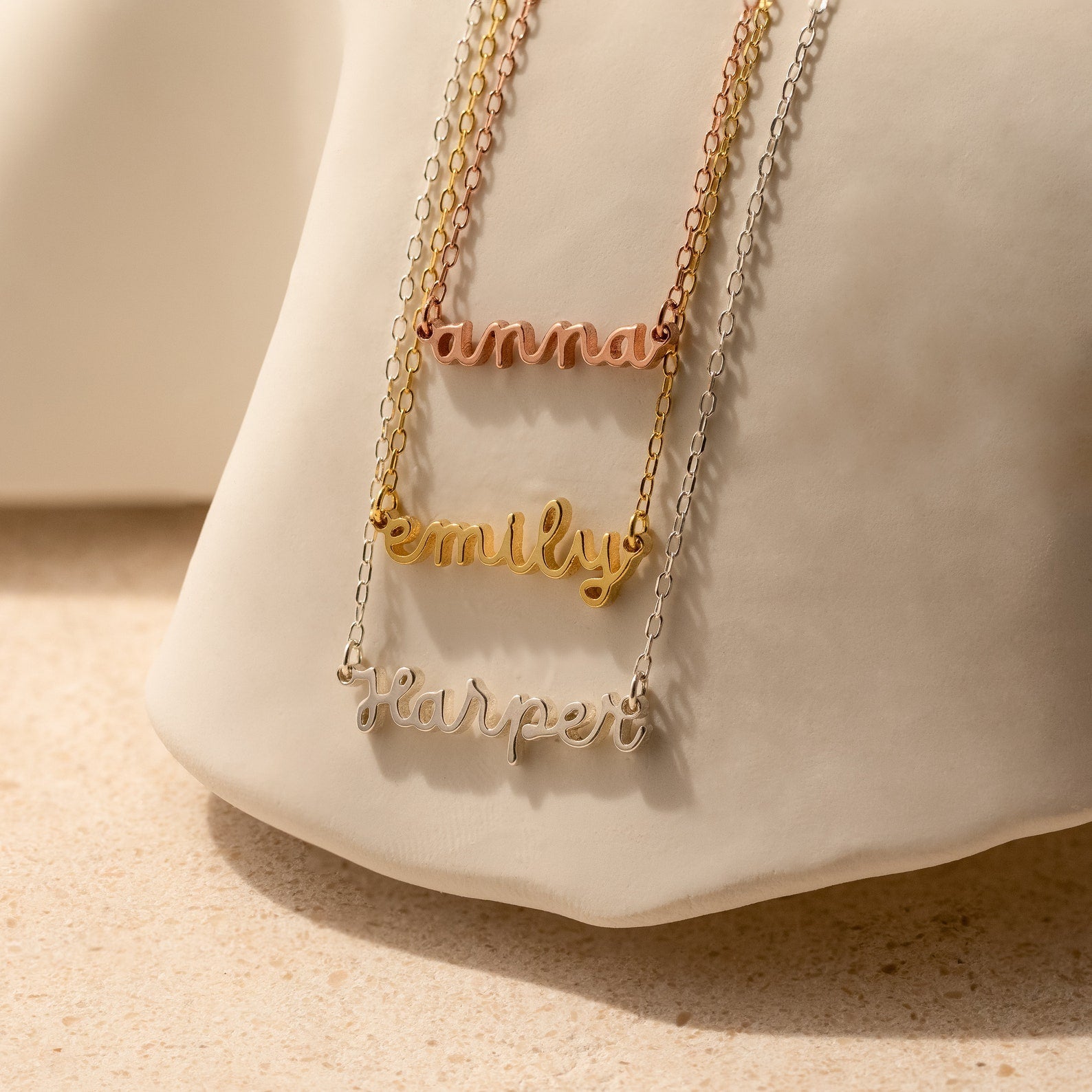 1-5 NAMES | Personalized Multiple Names Minimalist Necklace