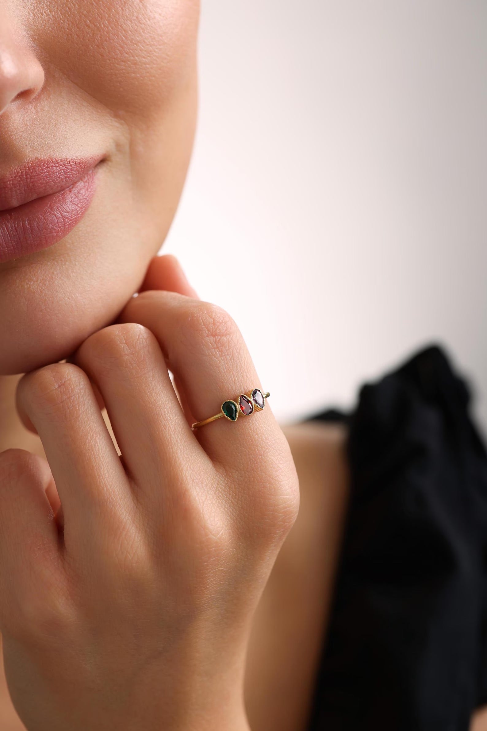 ARYEL | Personalized 1-5 Birthstones Ring