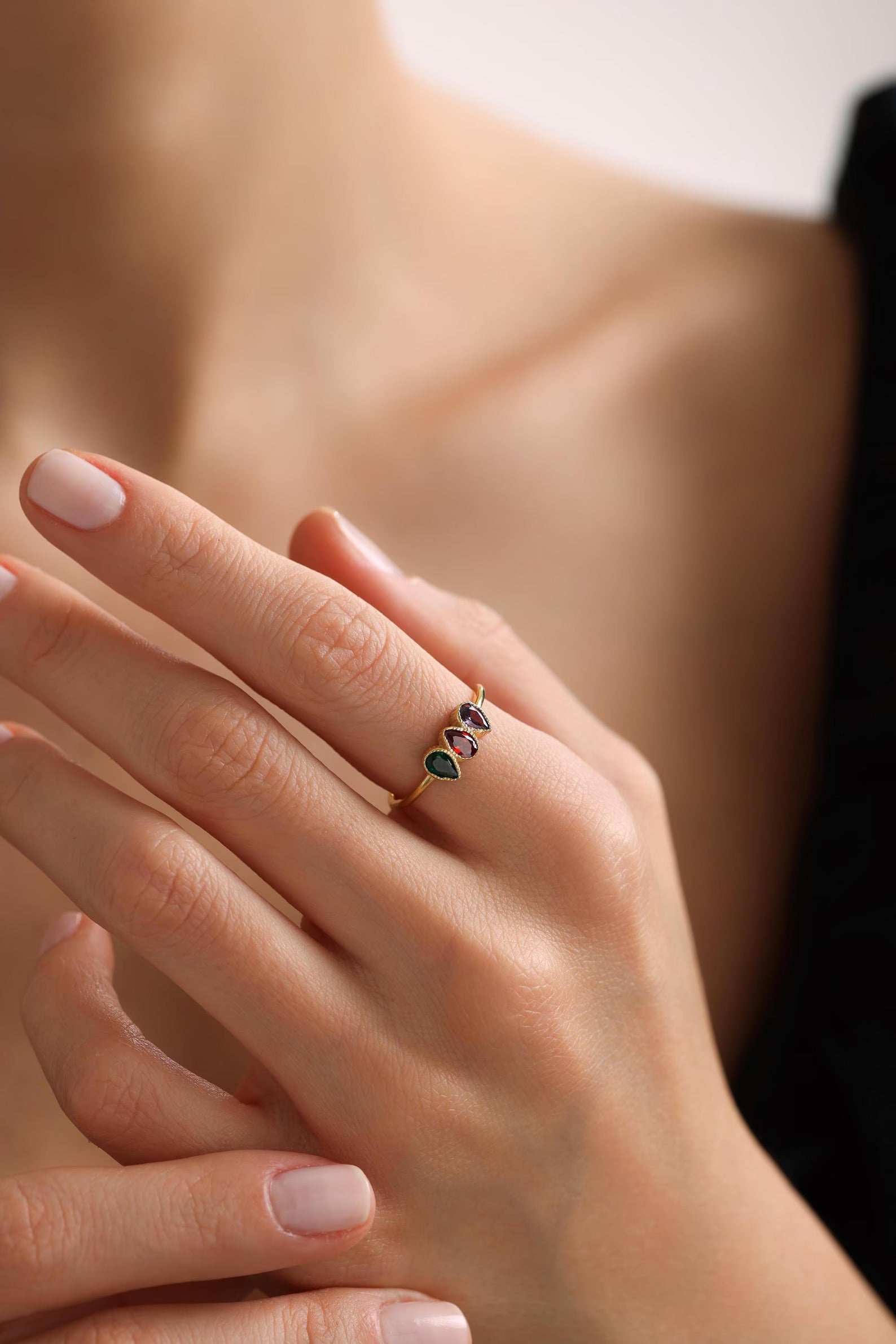 ARYEL | Personalized 1-5 Birthstones Ring